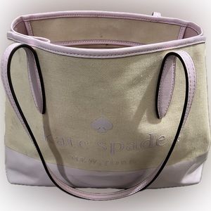 Kate Spade Tote Bag-Canvas, Leather Pre-Loved
